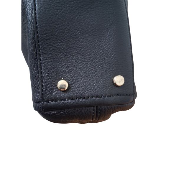 Kate Spade Women's Black Pebbled Leather Kori Luxury Handbag Prep Casual Career - Picture 7 of 12